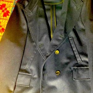 BILLY REID Navy Peacoat. Unworn. Wool, NEW